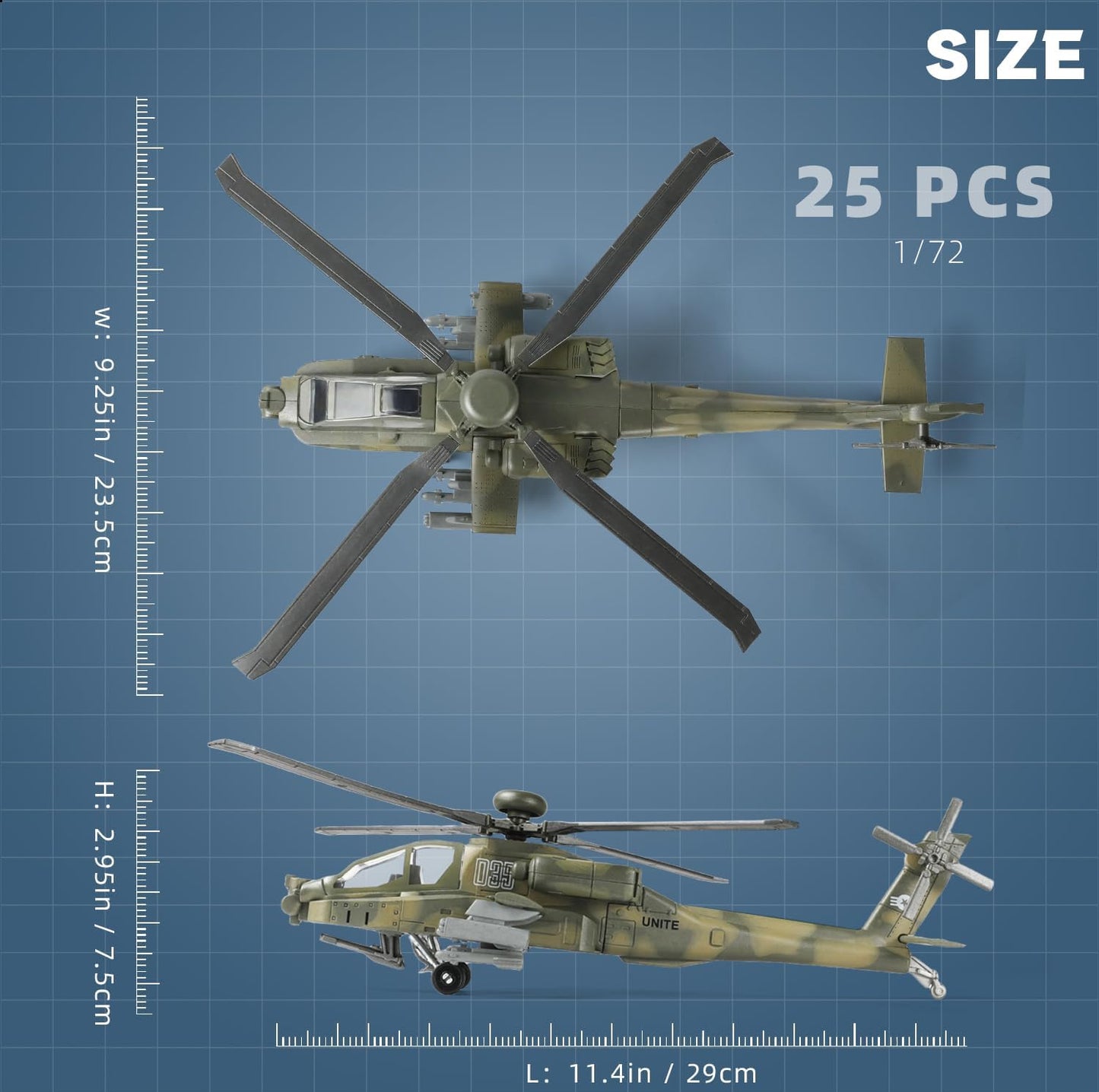 AH-64 Apache | Escala 1:72